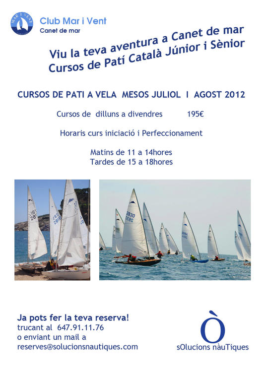 Curs patí vela - club mar i vent