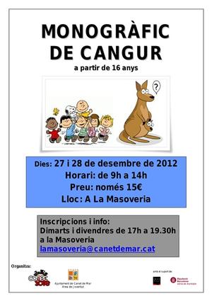 Cartell monogr&agrave;fic cangur 2012