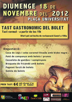 Cartell tast de bolets