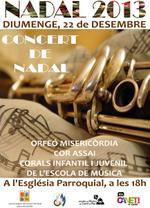 Cartell concert de Nadal - 2013