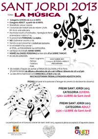 Bases concurs Sant Jordi adults - 2013