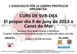 Cartell curs de cardioprotecció - juny 2013