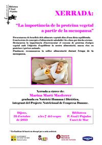 Cartell Xerrada Danone menopausa - 2013