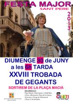 Cartell gegants - Festa Major 2013