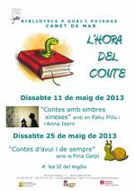 Cartell hora del conte - maig 2013