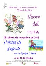 Cartell hora conte - novembre 2013