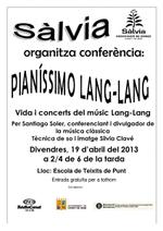 Conferència sobre Lang-Lang - 2013