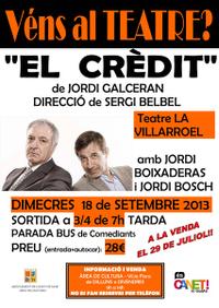 Cartell teatre setembre 2013