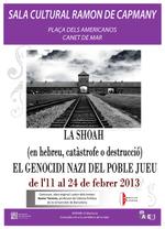 Cartell exposició genocidi jueu - febrer 2013