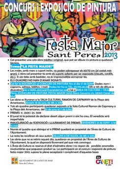 Cartell concurs pintura festa major 2013