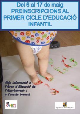 cartell preinscripci&oacute; llar infants 2013