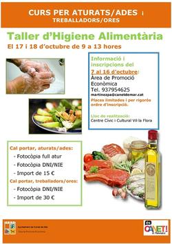 Cartell manipulador d'aliments - octubre 2013