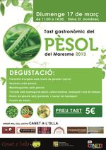 Cartell Jornades pèsol - 2013 Cartell Jornades pèsol - 2013