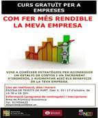 Cartell curs empreses - octubre 2013