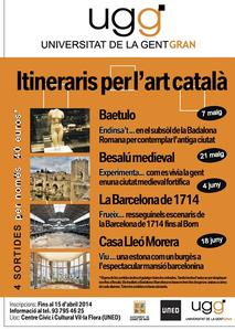 Cartell itineraris per l'art catal&agrave; - ugg 2014