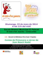 Cartell contes de l'escola bressol - març 2014