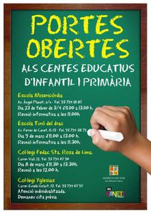 Cartell portes obertes 2014