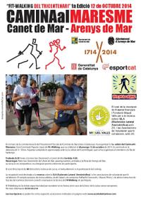 Cartell fit walking 12 d'octubre de 2014