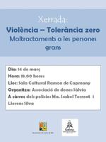 Xerrada Violència - tolerància zero - 14/03/2014