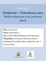 Xerrada Violència - tolerància zero - 14/03/2014
