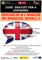 Cartell curs anglès per a empreses - 2014