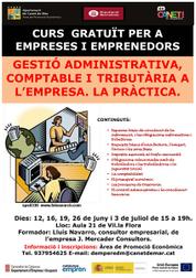 Cartell curs de gesti&oacute; administrativa - 2014