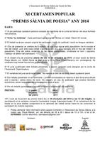 Bases concurs poesia Sàlvia - 2014
