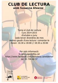 Cartell club lectura - octubre 2014