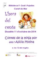 Cartell contes de mitja por - octubre 2014