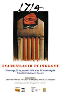 Cartell exposici&oacute; 1714 som i serem - juny/juliol 2014