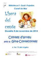 Cartell hora del conte - 8 de novembre de 2014