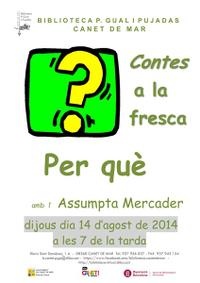 Cartell hora del conte - 14 d'agost de 2014