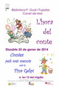 Cartell hora del conte - 25/01/2014