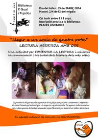 Cartell taller lectura assistida - març 2014