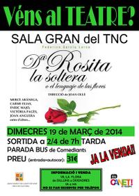 Cartell nits de teatre -  març 2014