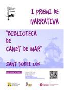 Cartell primer Premi Narrativa Biblioteca