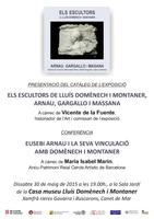 Cartell catàleg i conferencia escultors - maig 2015