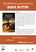 Cartell presentació del llibre de Rubén Mettini - juny 2015