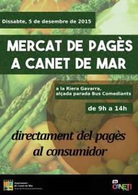 Cartell Mercat de Pagès - desembre de 2015