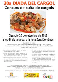 Cartell concurs cargols - 2016