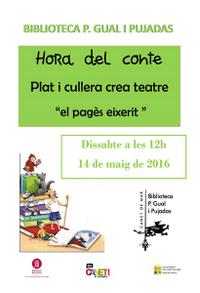 Cartell hora del conte - 14 de maig de 2016