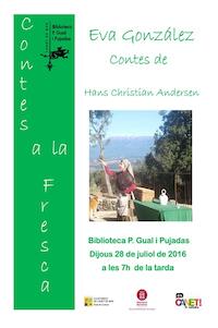 Cartell contes a la fresca - 28 de juliol de 2016