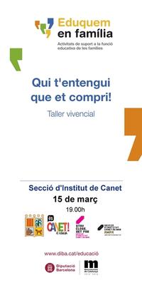 Cartell xerrda qui t'entengui - març 2016