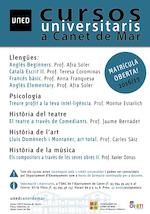 Cartell UNED cursos - 2016/17