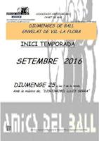 Cartell diumenge de ball - setembre 2016