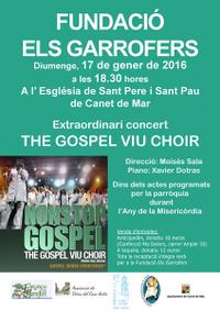 Cartell concert pro fundaci&oacute; Els Garrofers - gener 2016