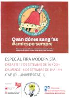 Donació de sang - fira modernista - 2016