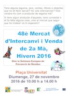 Cartell mercat intercanvi - hivern 2016