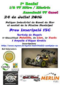 Cartell cursa cotxes 1/8 TT Nitro/elèctric - juliol 2016