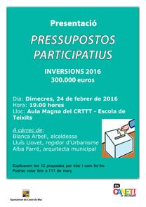 Cartell pressupostos participatius